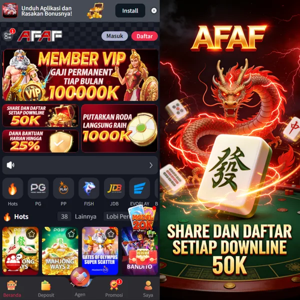 AFAF Bonus Member Baru 100%